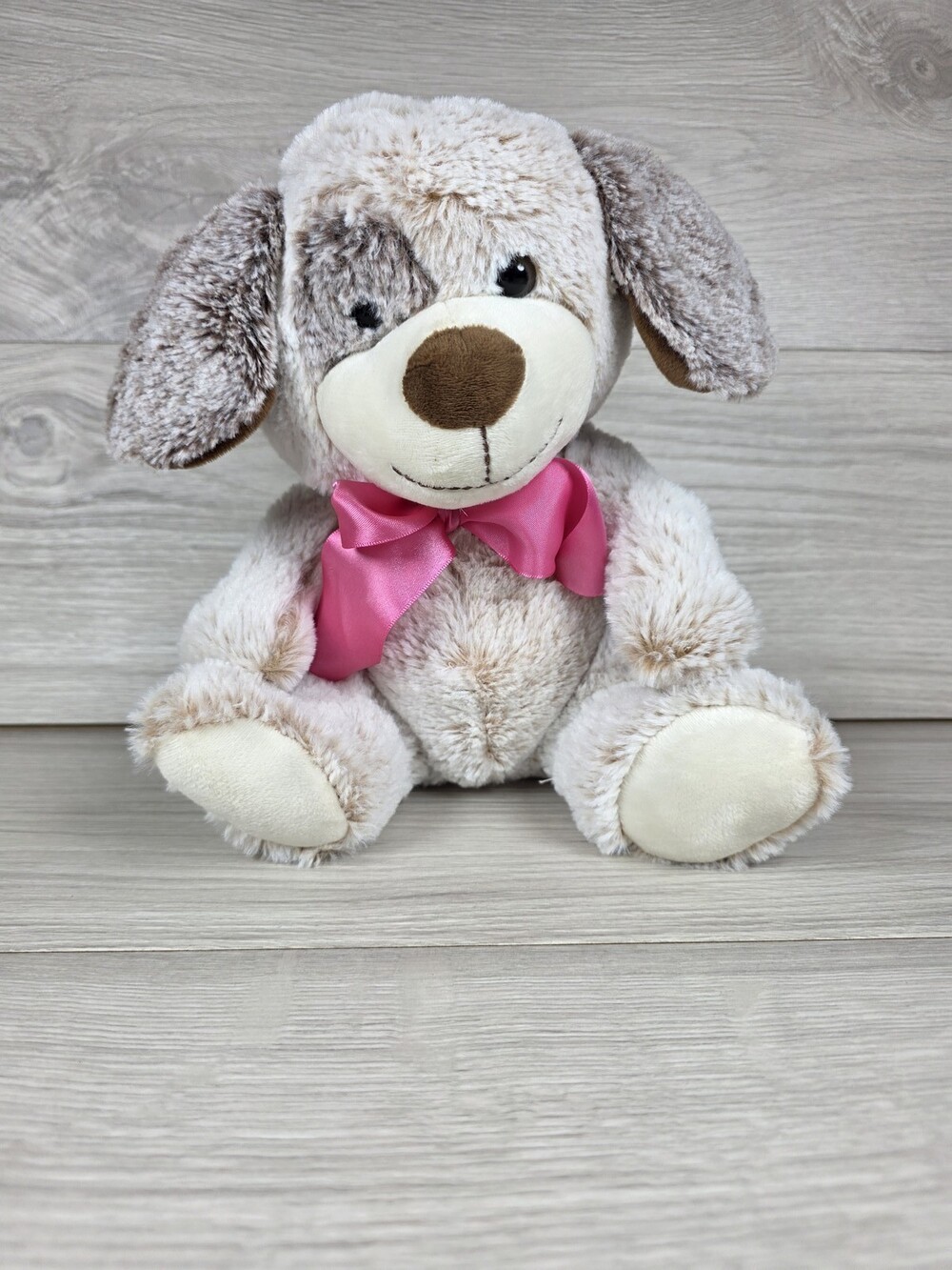 DanDee Collector's Choice Plush Dog w Pink Bow Spot SU33